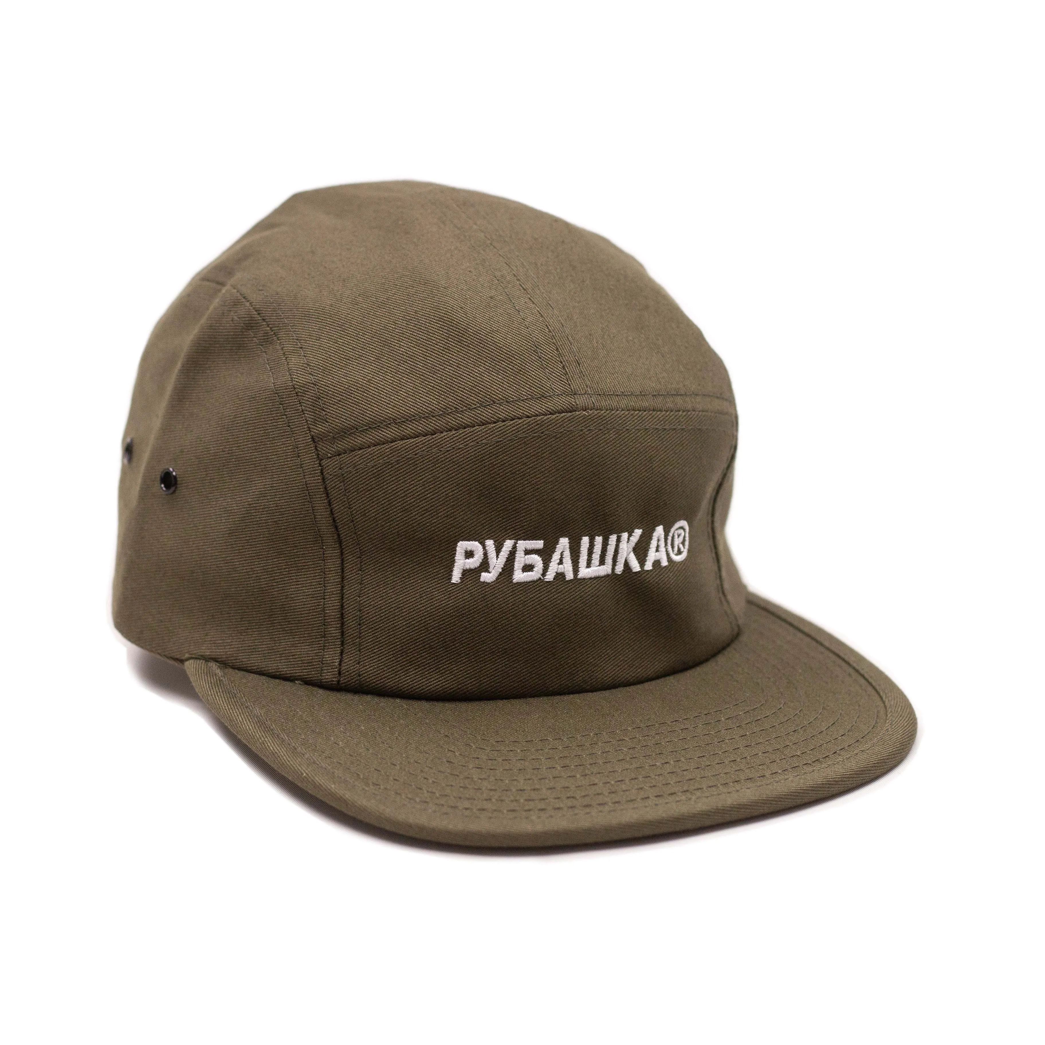 5 PANEL LOGO HAT OLIVE