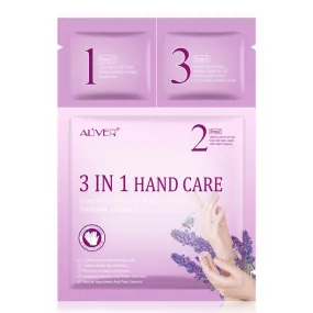 Aliver 3-in-1  Lavendar Moisturising Hand Mask 3 Pcs/ Set