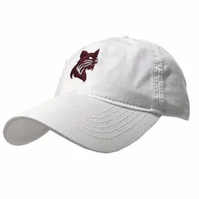 Cap with Bobcat Logo - White