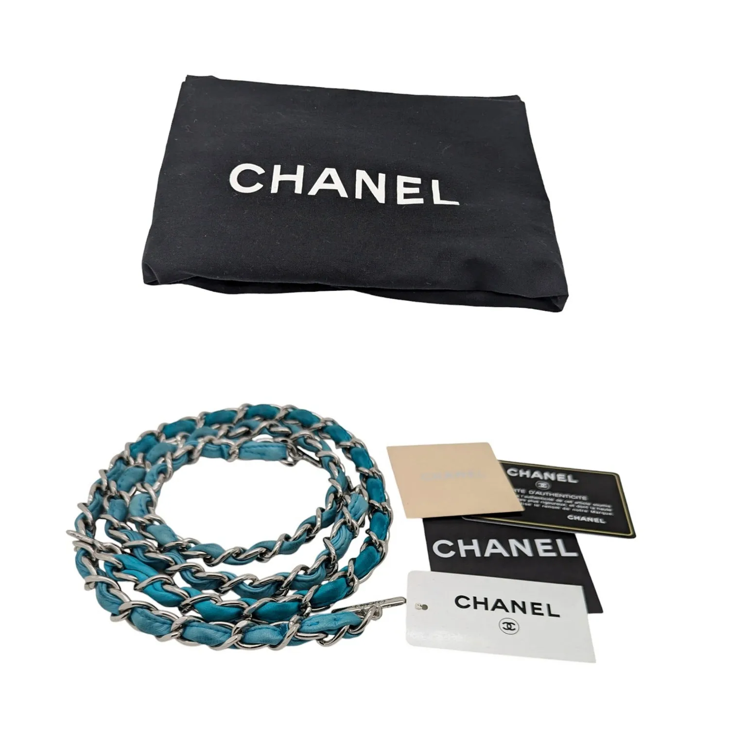 Chanel CC Discus Supple Lambskin Turquoise Tote