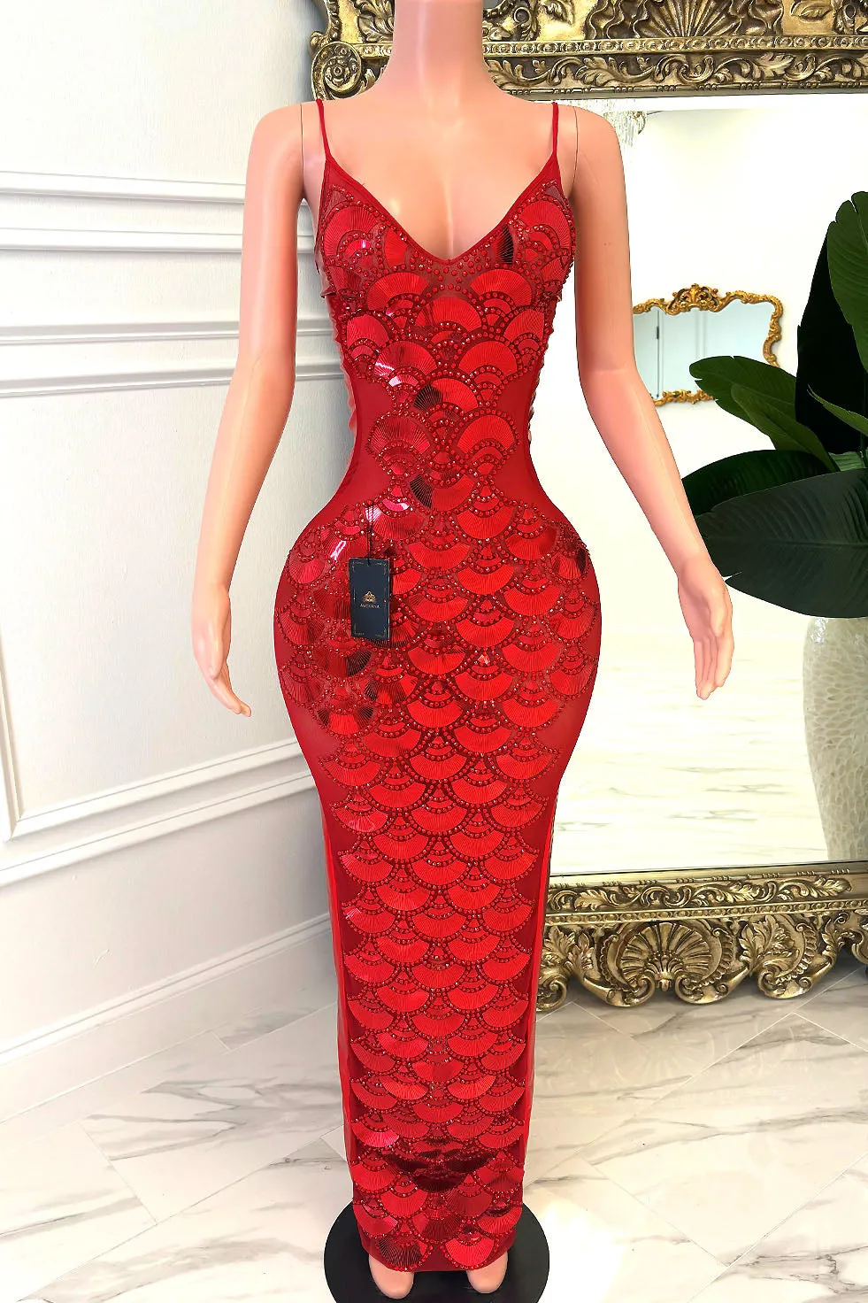 Cory Red Dress (Ready To Ship)