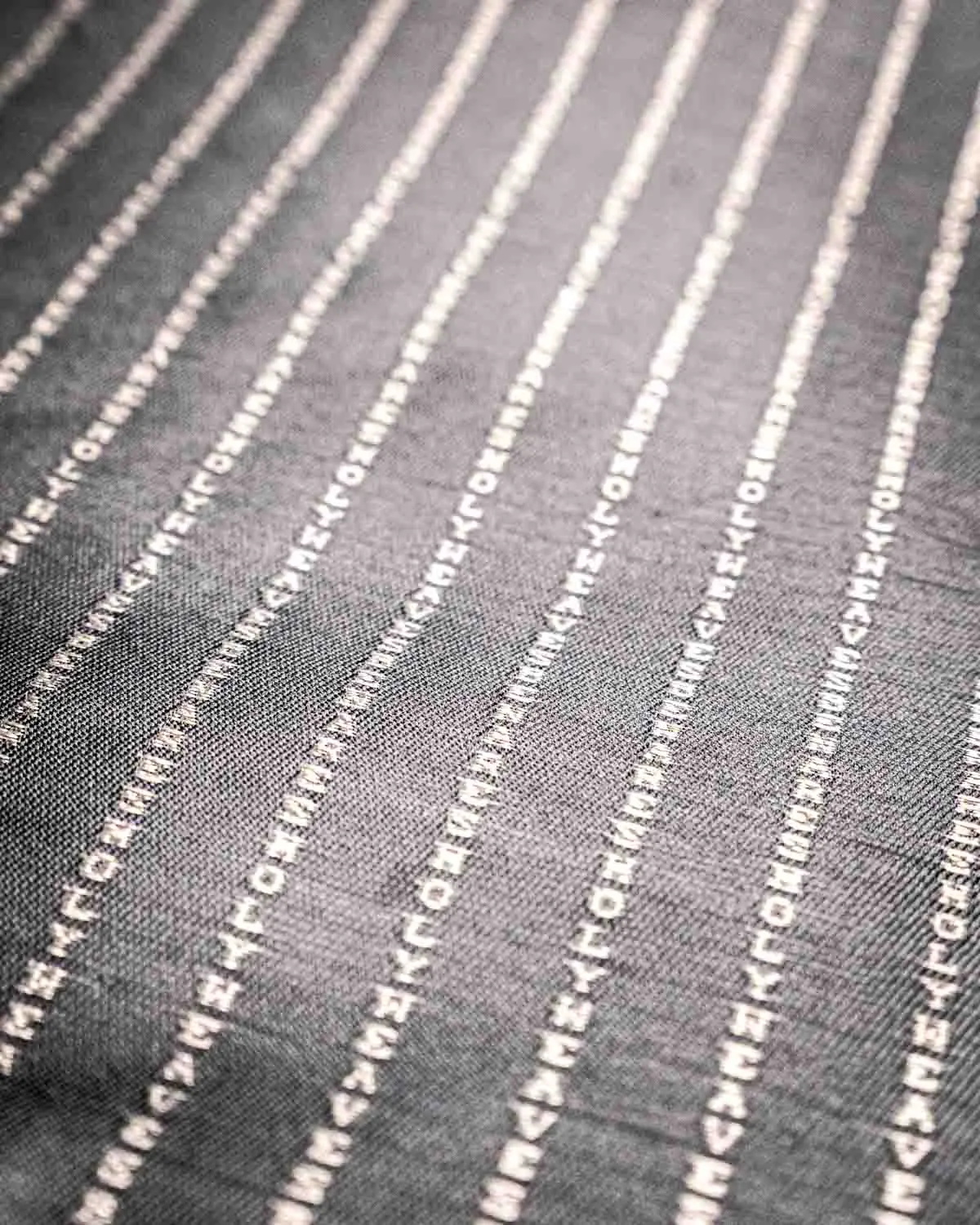 Custom Woven Pinstripe Luxury Packaging Fabric