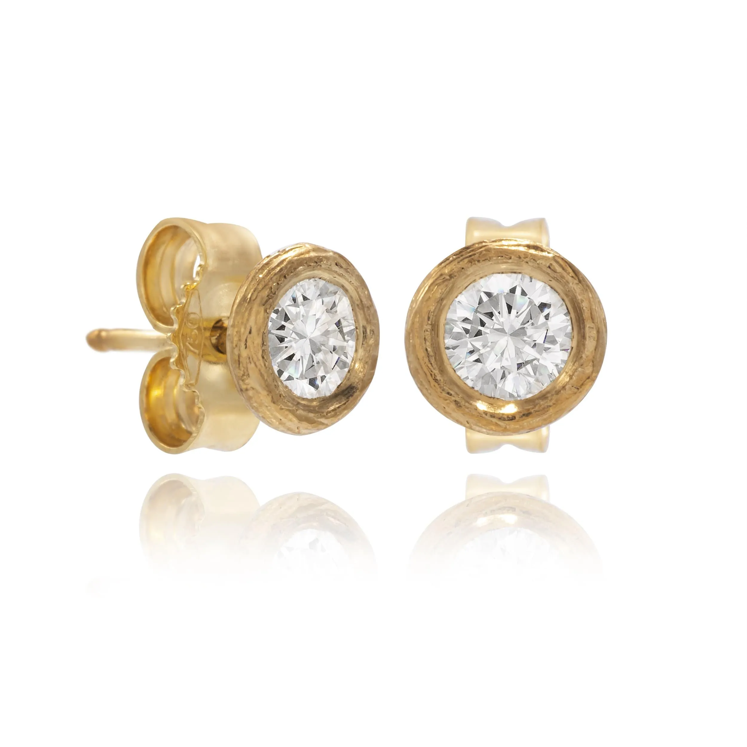 Delicate Collection 14KT Yellow Gold 0.30CT Diamond Stud Earrings