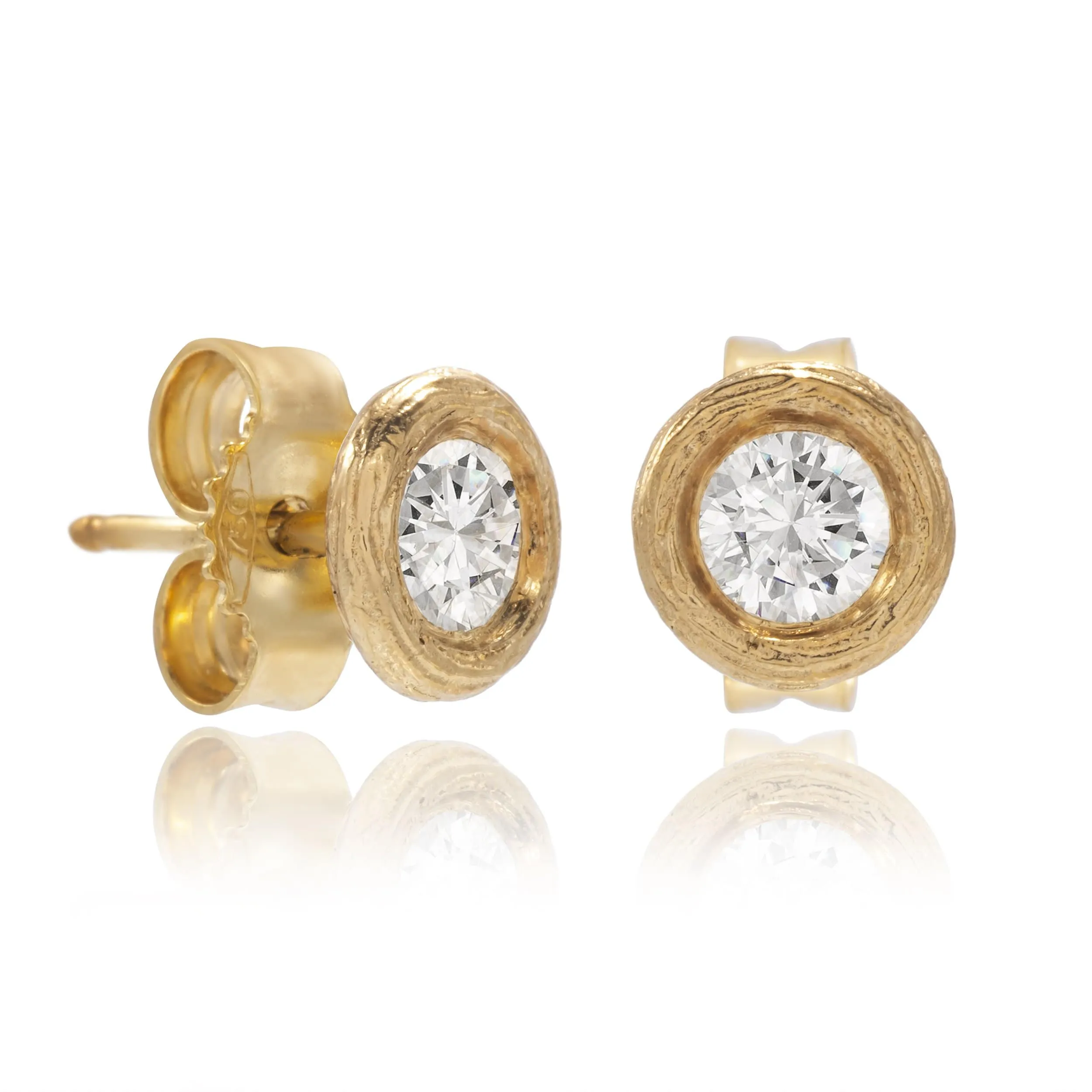 Delicate Collection 14KT Yellow Gold 0.50CT Diamond Stud Earrings
