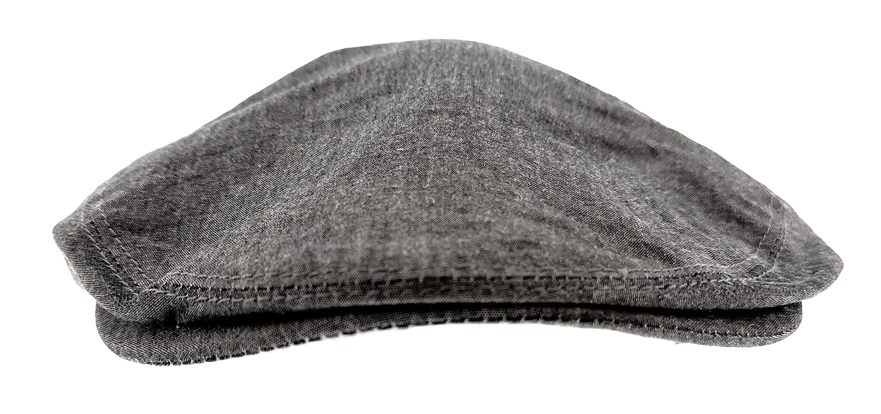 Dolce & Gabbana Dark Grey Cotton Blend  Flat Cap-59