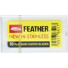 Feather Platinum Coated Blades 10 Pack