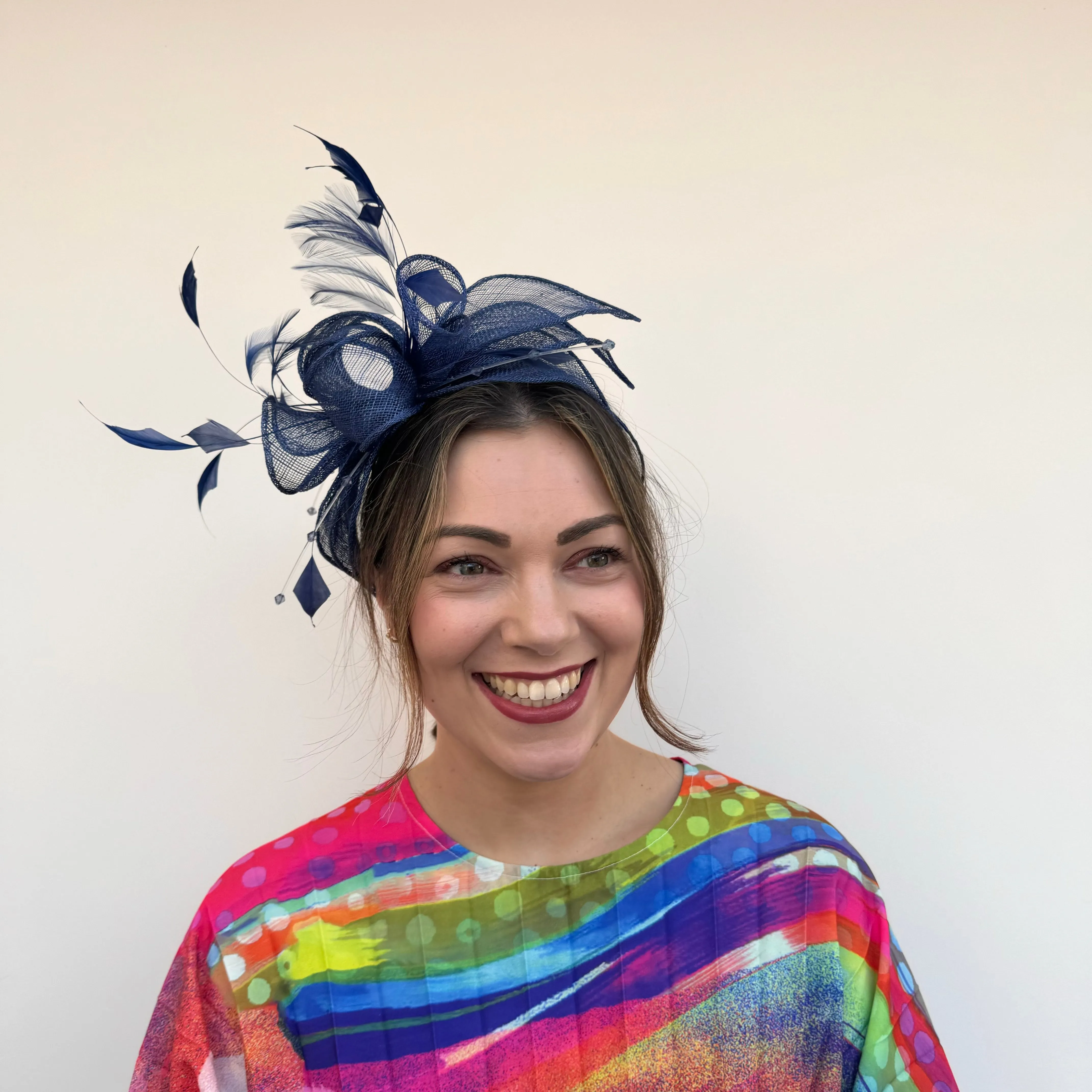 J Bees JB23/318 Fascinator in Blues