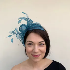 J Bees JB23/318 Fascinator in Blues