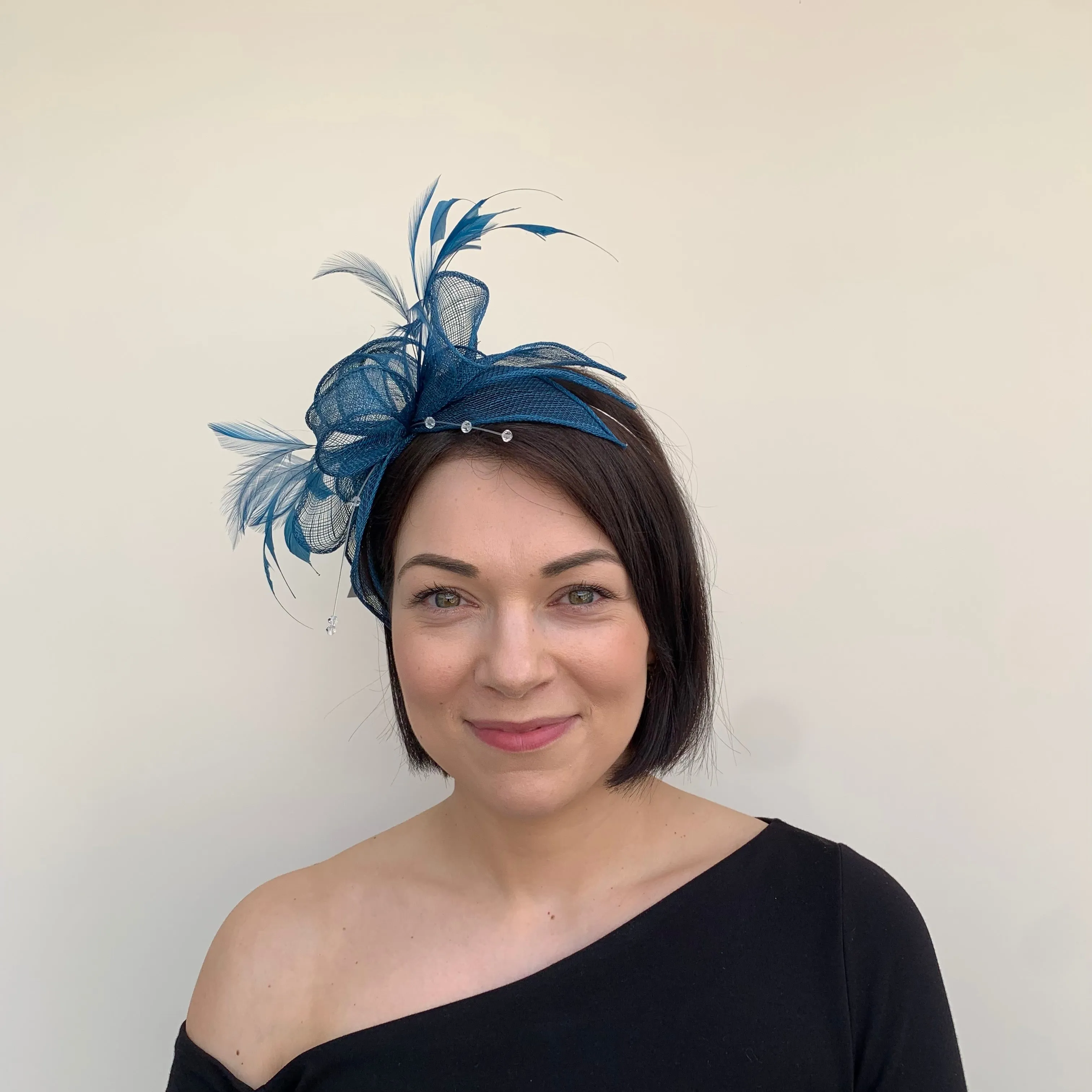 J Bees JB23/318 Fascinator in Blues