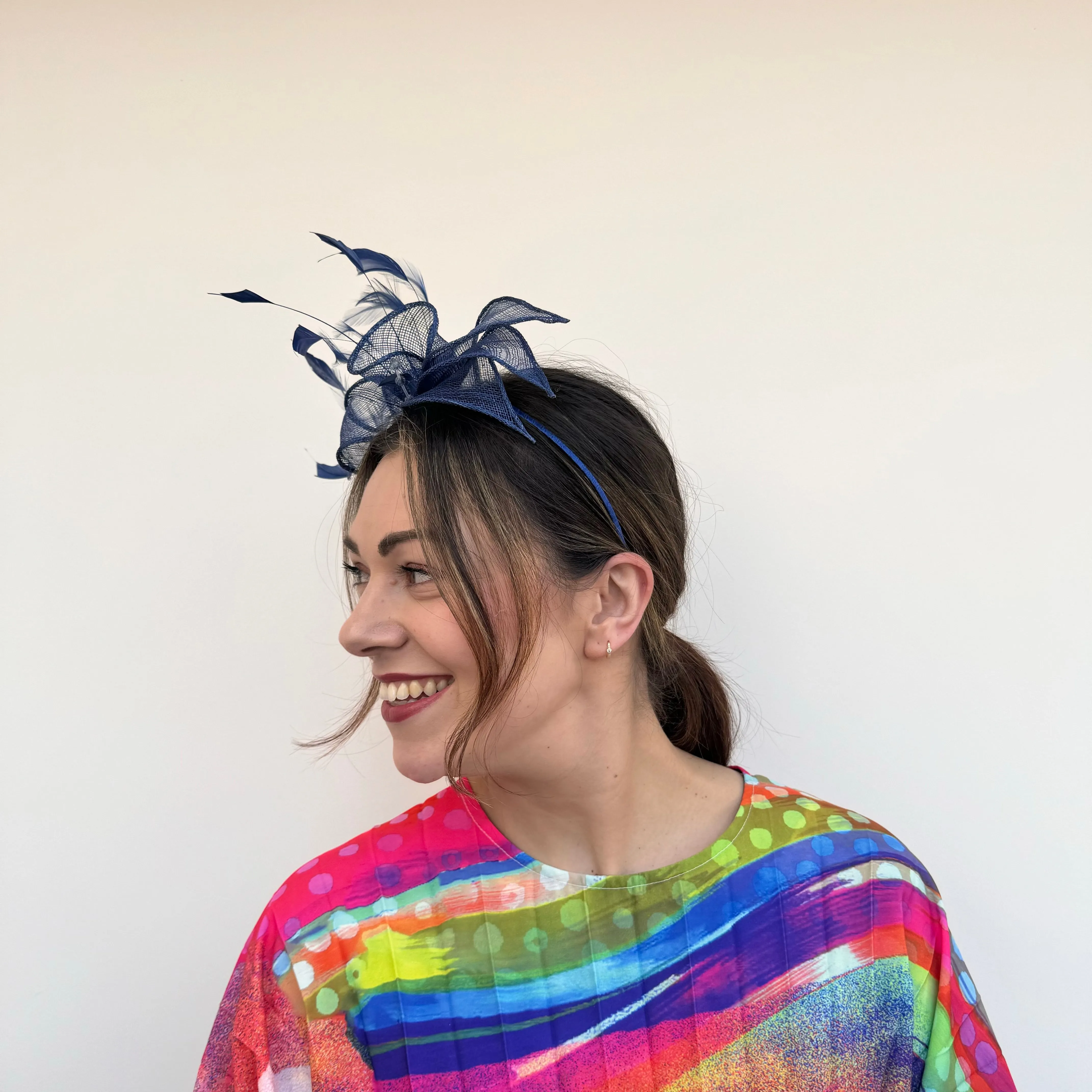 J Bees JB23/318 Fascinator in Blues