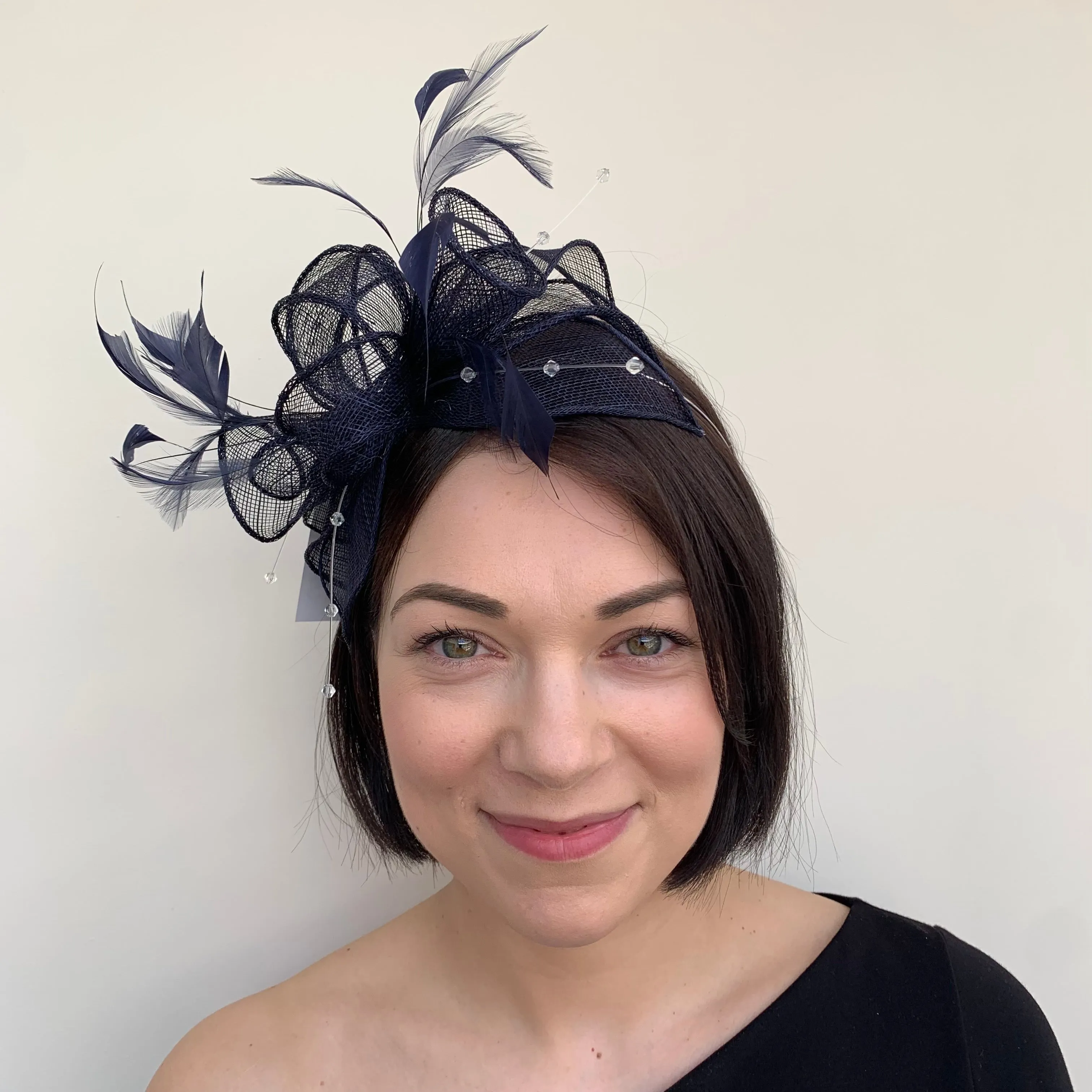 J Bees JB23/318 Fascinator in Blues