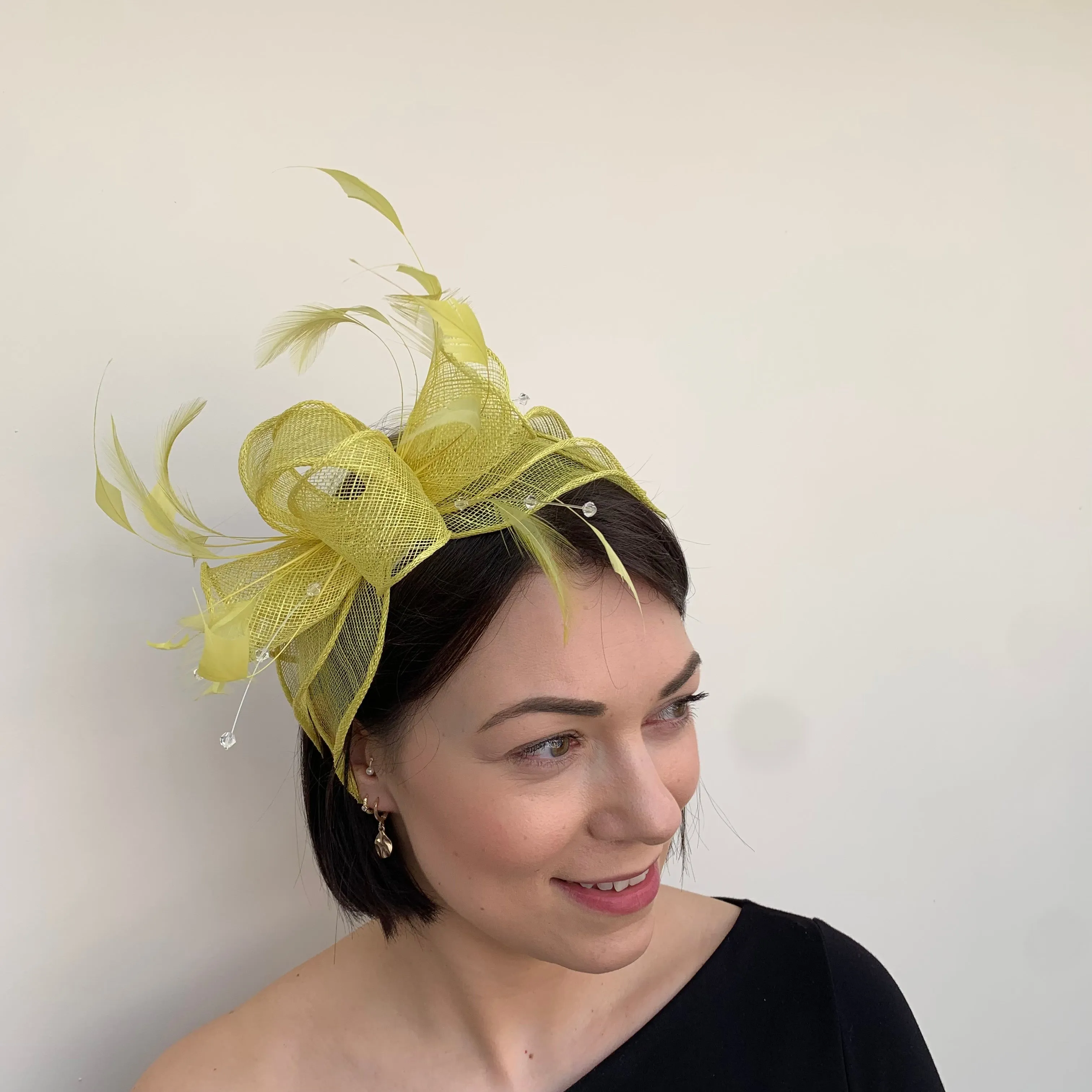 J Bees JB23/318 Fascinator in Greens