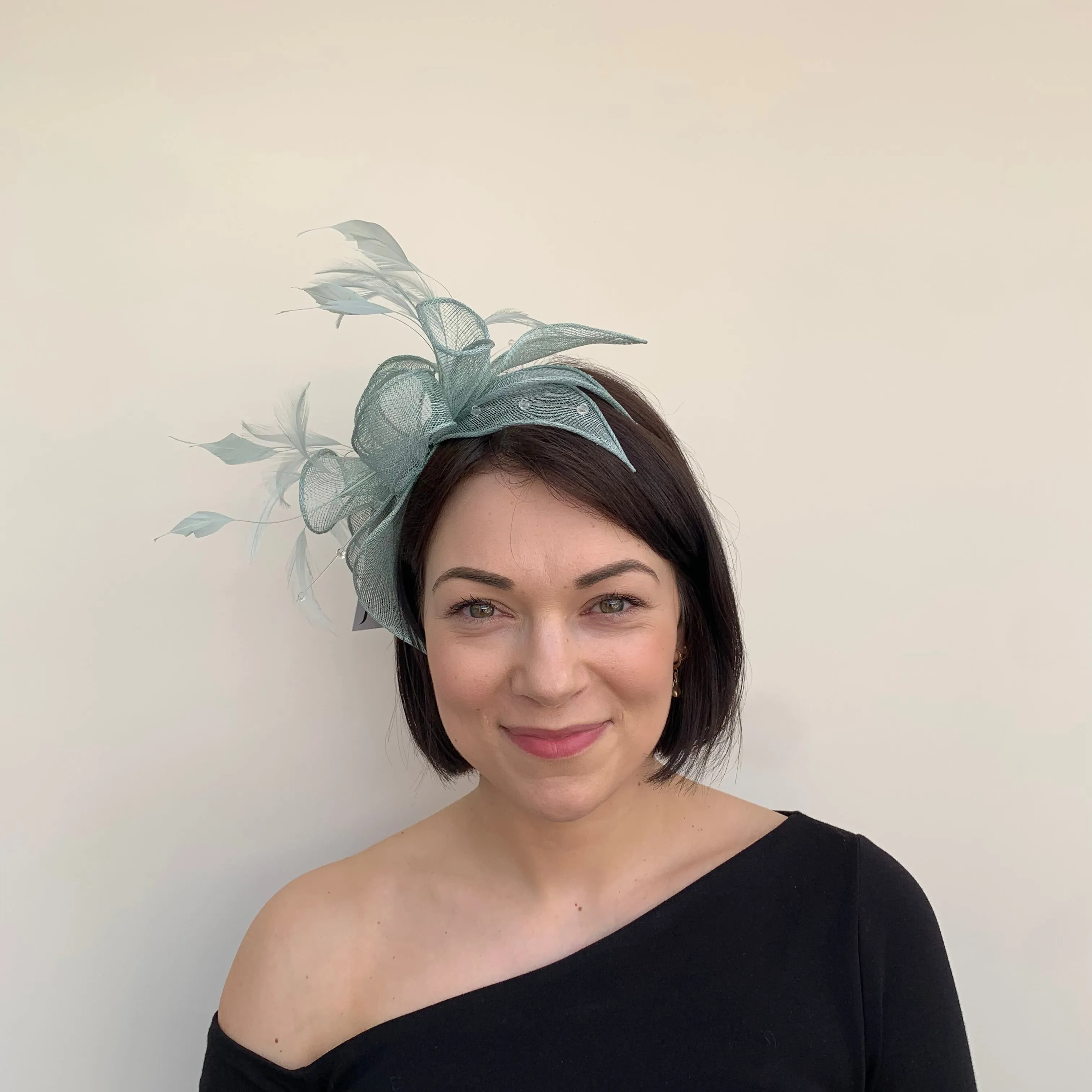 J Bees JB23/318 Fascinator in Greens