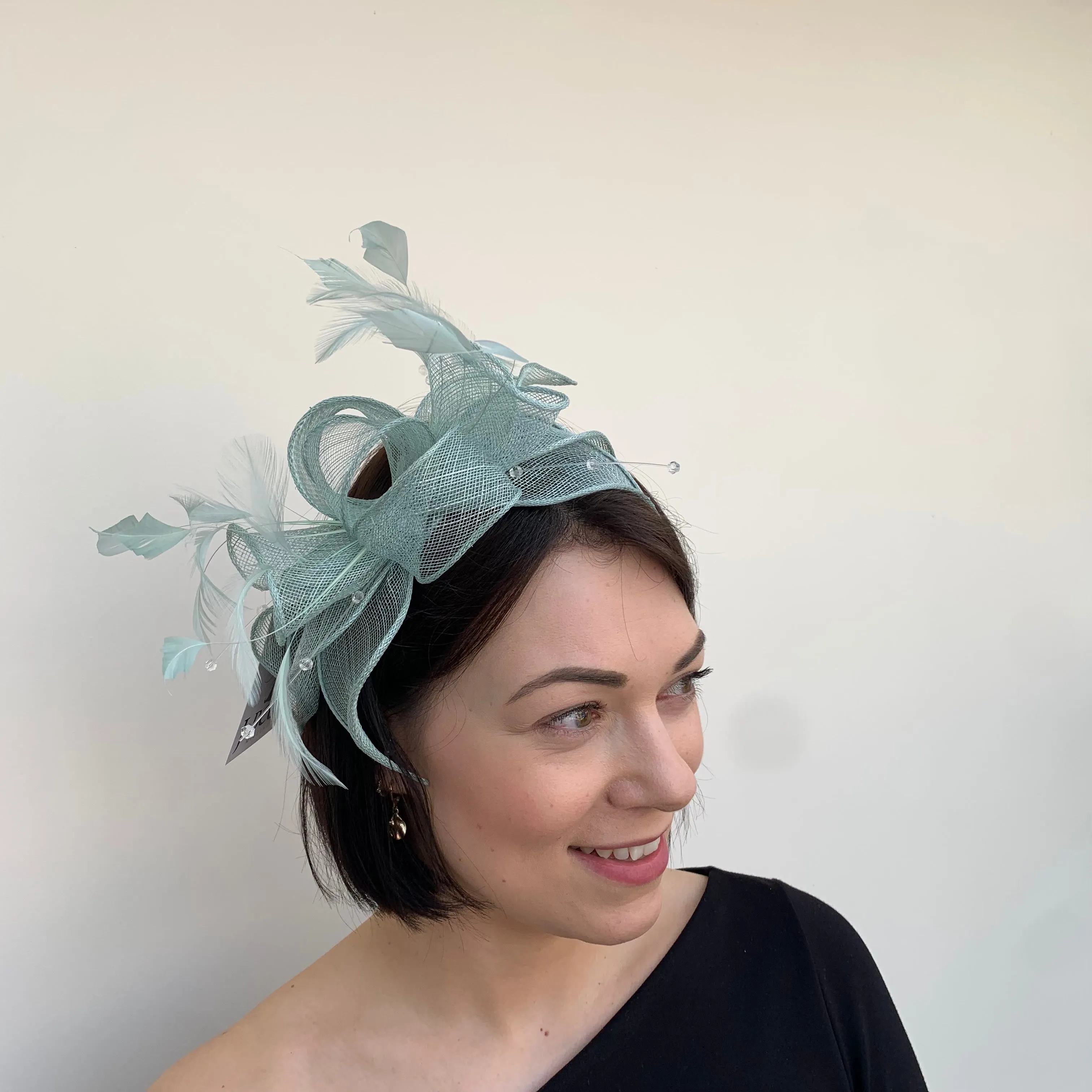 J Bees JB23/318 Fascinator in Greens