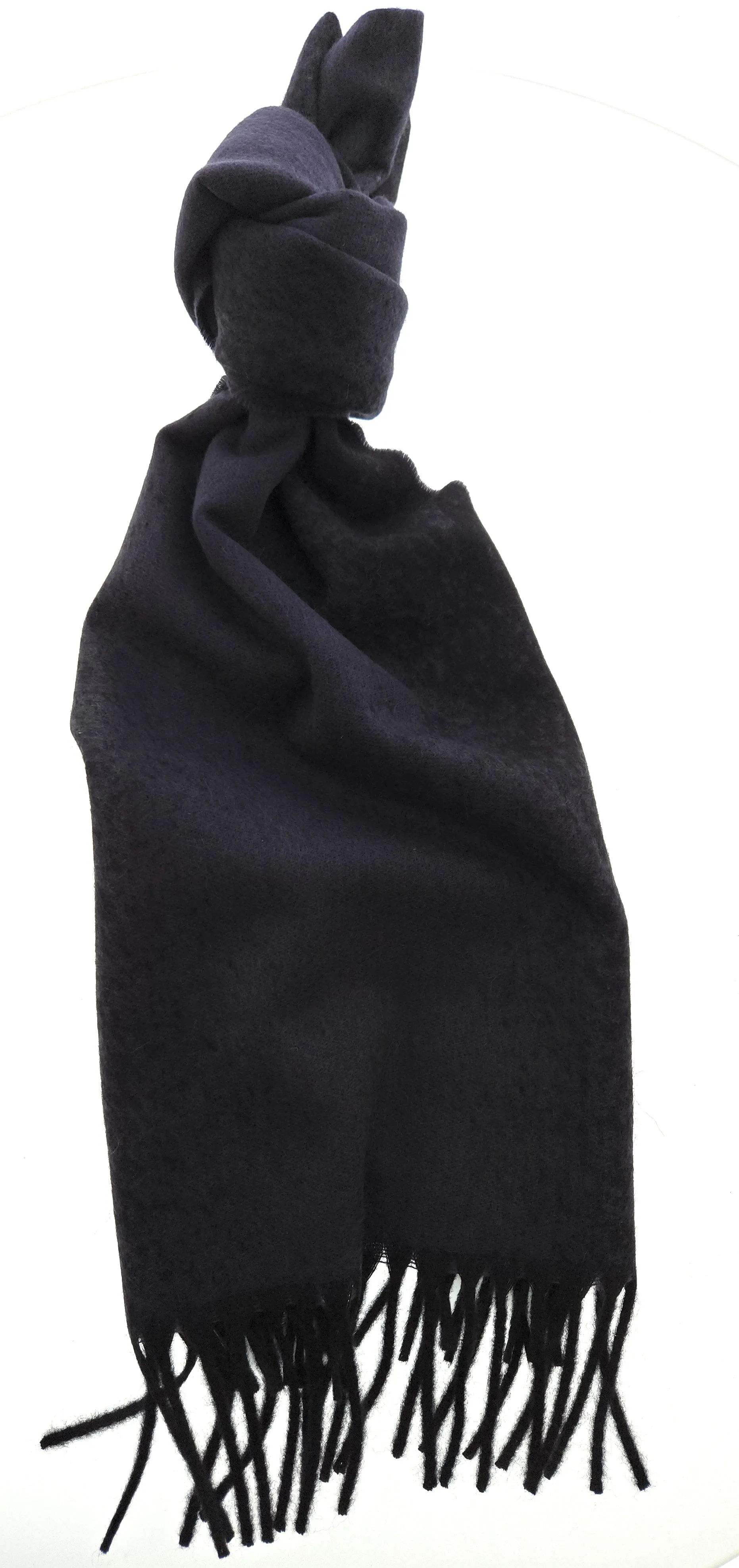 Lanvin Blue Minimalist Pure Cashmere Scarf