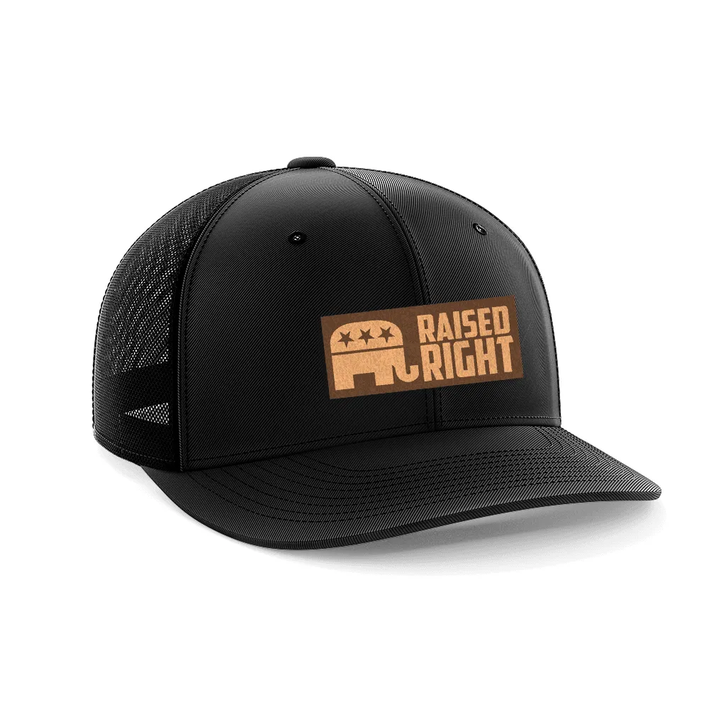 Raised Right Leather Patch Hat