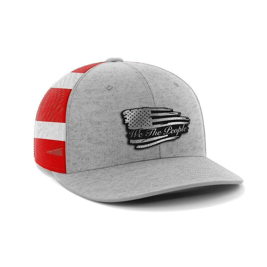 Torn Flag We The People Black Patch Hat